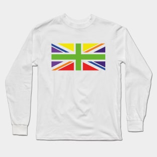 Union Jack Pride Flag Platinum Jubilee 2022 Long Sleeve T-Shirt